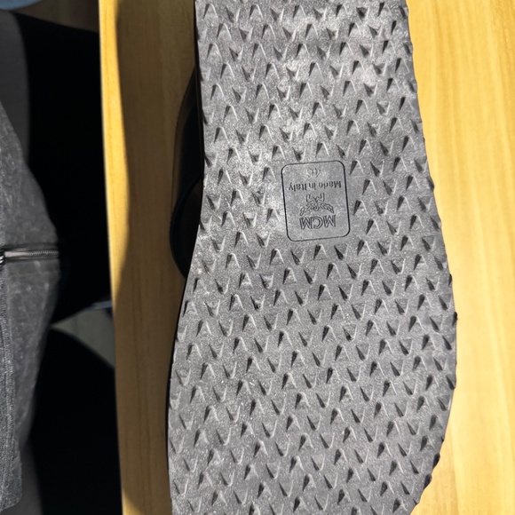 MCM CROSS SANDAL INVISETOS LEATHER MIX. MEN SANDALS SIZE 13 - Picture 4 of 5